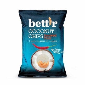 Bett'r Kokos Chips Gerookte Chili - 40gr - BIO THT 15-09-2026