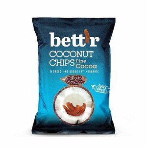 Bett'r Kokos Chips Cacao - 40gr - BIO