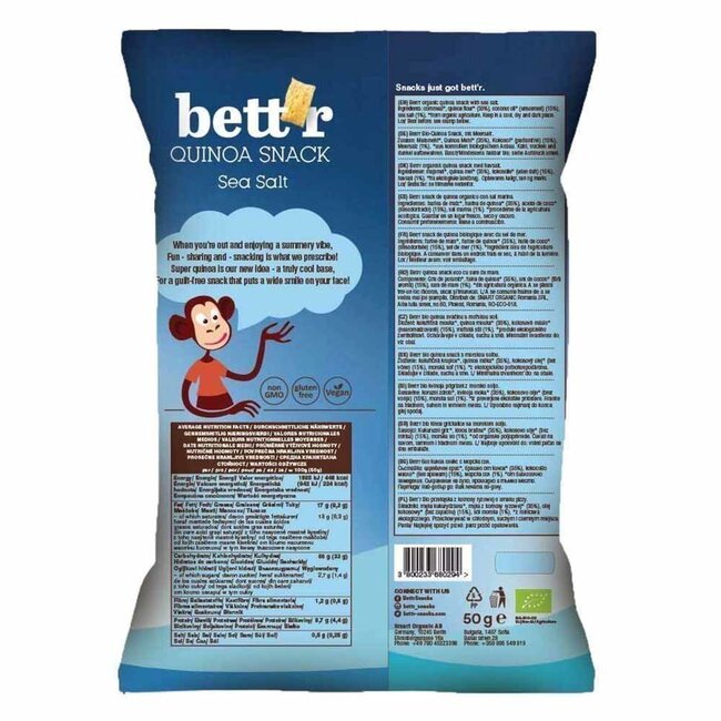 Quinoa Snack - Zeezout - 50g - BIO
