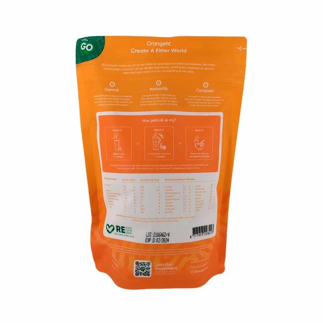 Protein Vanille met zoetstoffen uit Stevia - 750g
