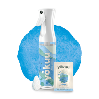 YOKUU Glasreiniger Startkit - Sprayfles + 1 Parel