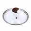 Kookpan met 2 hout-look grepen + glasdeksel - VegeTek