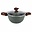 Natura Induction Kookpan 24cm met 2 hout-look grepen + glasdeksel - VegeTek