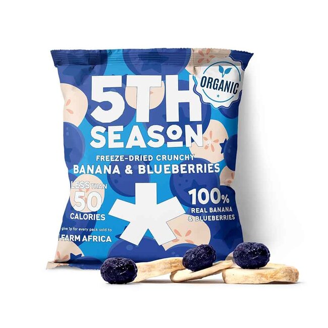 5th Season Banana en blueberry bites - 14g - BIO