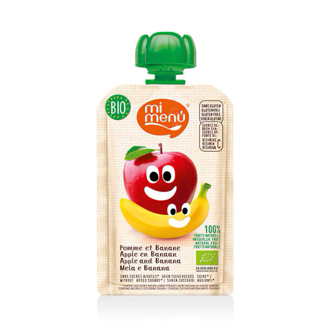 Knijpfruit Appel Banaan - 100g - BIO