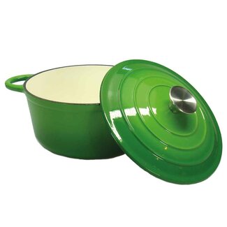 Ma Mère Gietijzeren Braadpan Groen - 28 cm