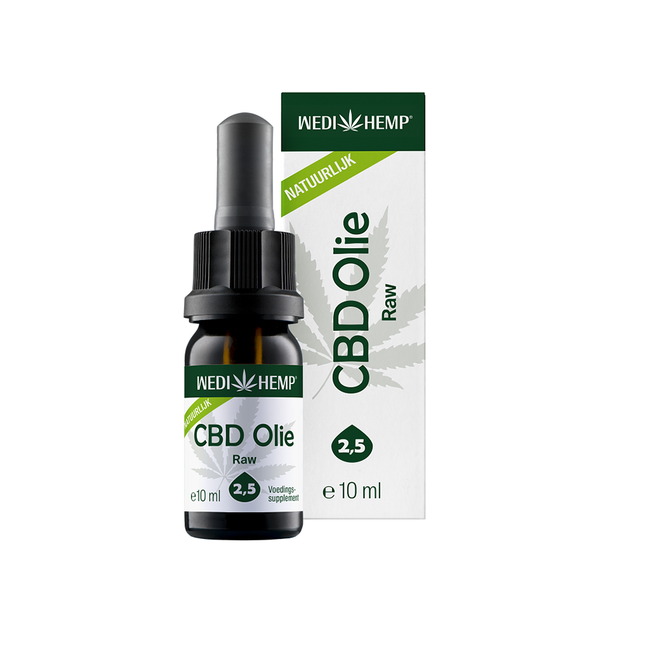 Wedihemp CBD Olie Raw 2,5% - 10ml -  Full Spectrum