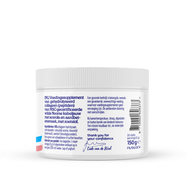 Viscollageen poeder - Aardbei - 150g