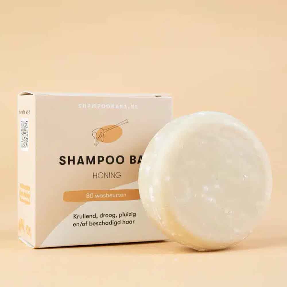 Shampoo Bars Honing Krullend haar 60g Puur Mieke