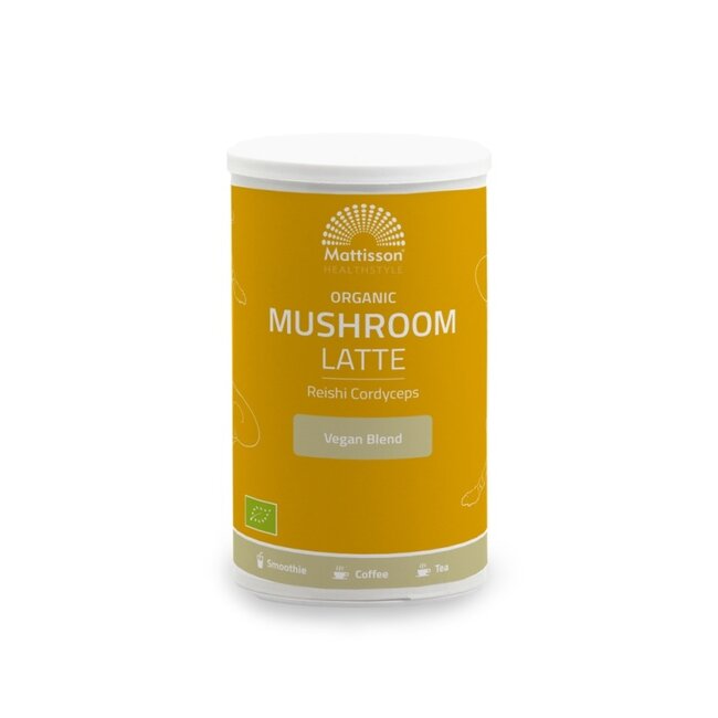 Mattisson Mushroom Latte  Reishi Cordyceps - 160g - BIO