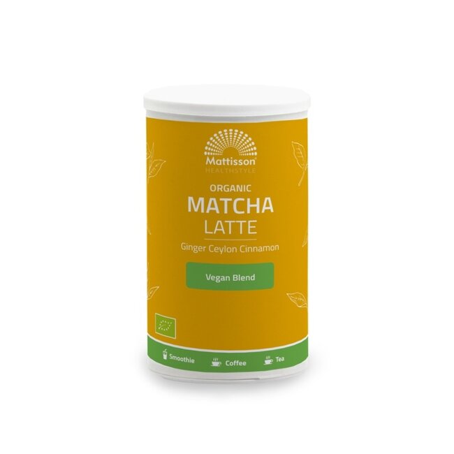 Mattisson Matcha Latte  Gember Ceylon Kaneel - 140g - BIO