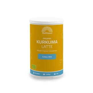 Mattisson Kurkuma Latte Goldenmilk Reishi Ceylon Kaneel - 160g - BIO Mattisson Kurkuma Latte Goldenmilk Reishi Ceylon Kaneel - 160g - BIO