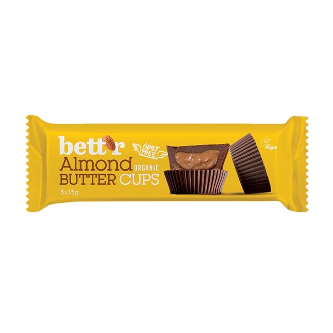 Bett'r Amandel Butter Cups - 39g - BIO