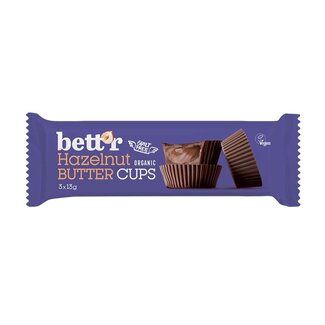 Bett'r Hazelnoot Butter Cups - 39g - BIO