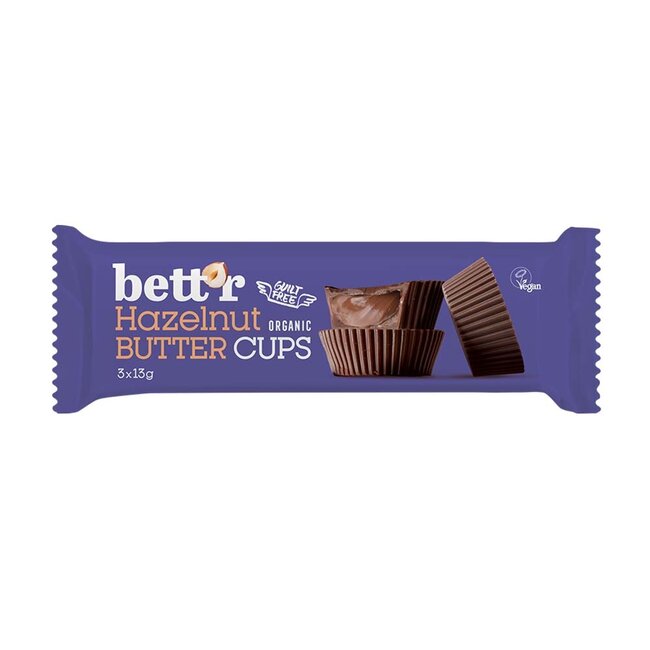 Hazelnoot Butter Cups - 39g - BIO