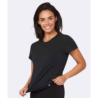 Boody T-shirt Dames met ronde hals - maat S - zwart