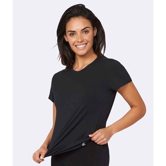 Boody T-shirt Dames met ronde hals - zwart