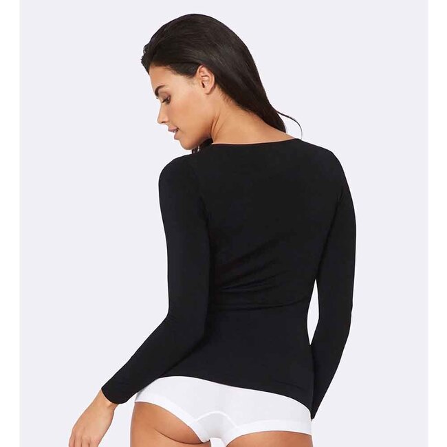 Shirt met Lange Mouwen - Zwart