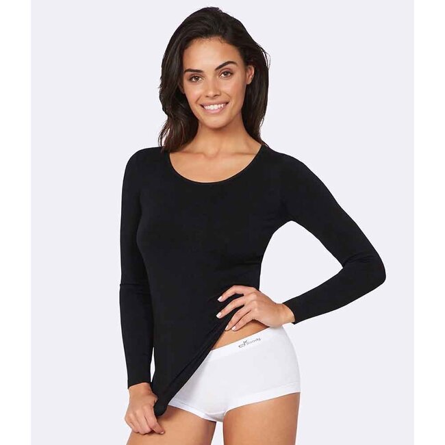 Shirt met Lange Mouwen - Zwart