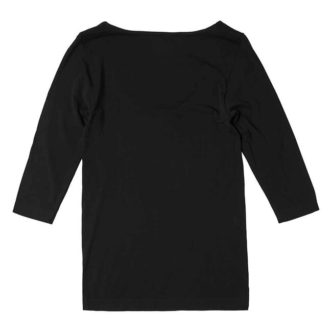 Shirt met Driekwart Mouw - Zwart