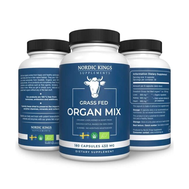 Runder Orgaan Mix - 500mg - 180 caps - BIO