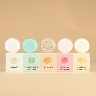 Shampoo Bars Body Bar Proefpakket - 5 mini's