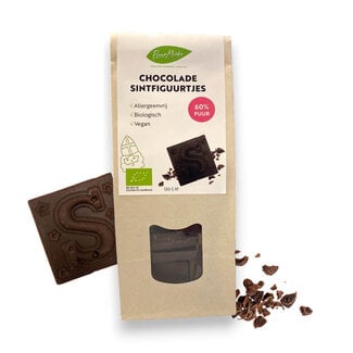 Puur Mieke Chocolade Sintfiguurtjes Puur - Allergeenvrij - 120g - BIO