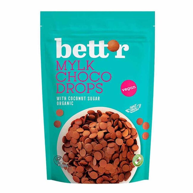 Bett'r Melk Chocolade Druppels - 200g - BIO