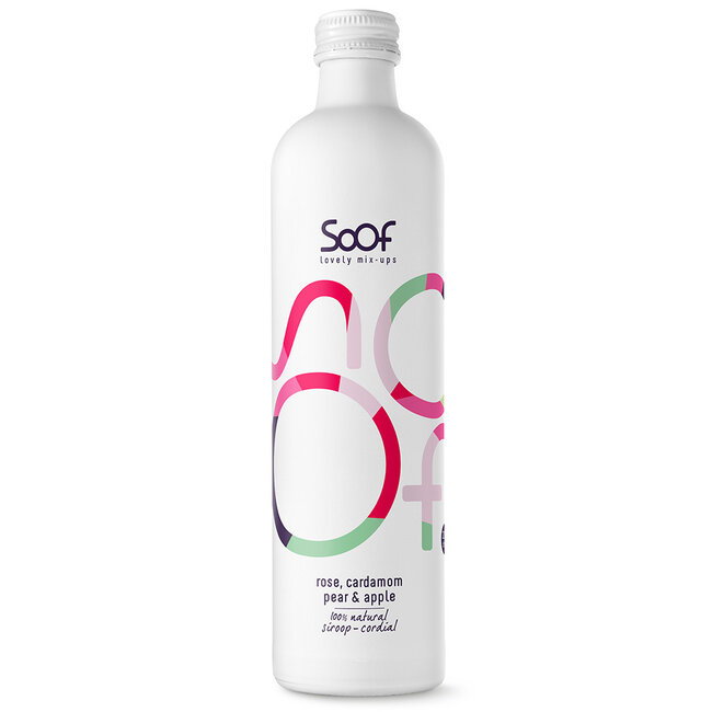 Soof Siroop Roos, Kardemon, Peer & Appel - 340ml