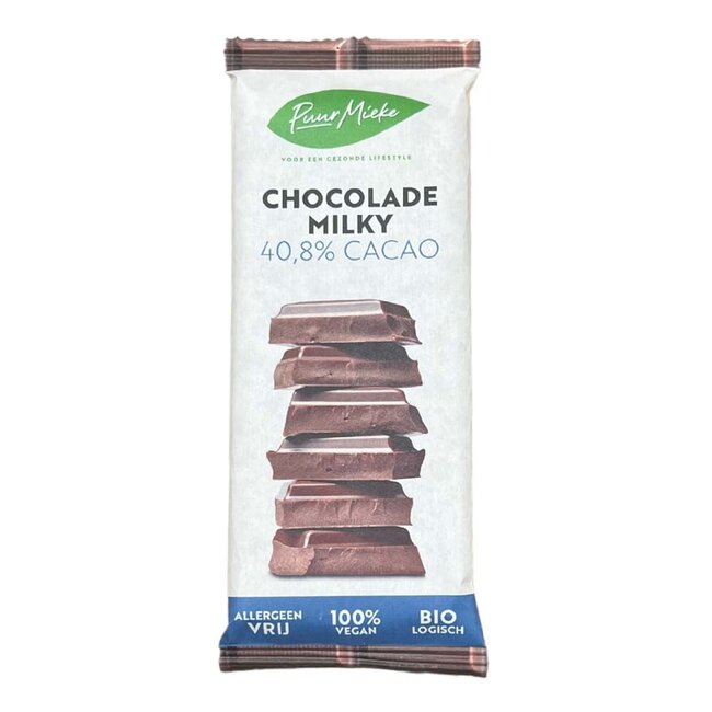 Puur Mieke Chocoladereep Milky - 40,8 Cacao - BIO