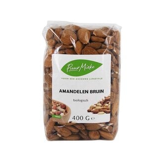 Puur Mieke Amandelen Bruin - 400g - BIO