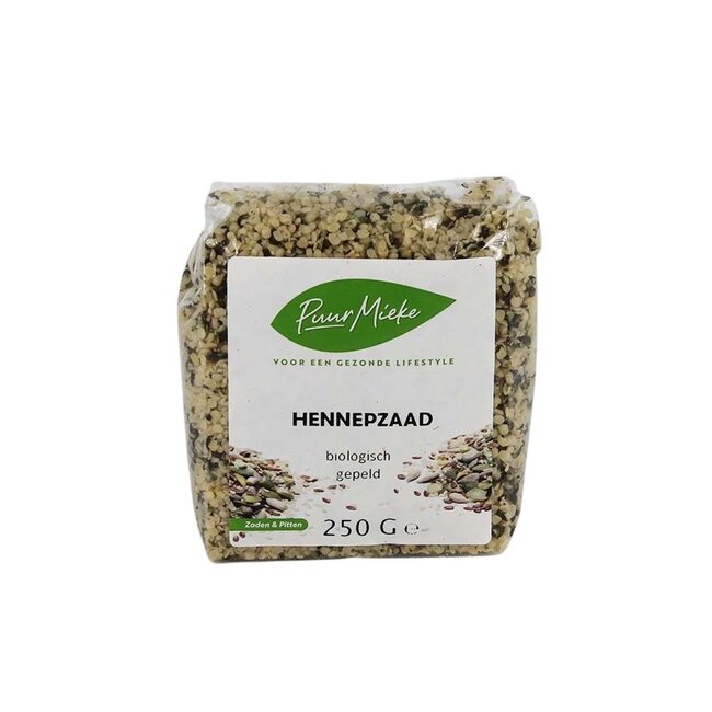 Puur Mieke Hennepzaad gepeld - 250g - BIO