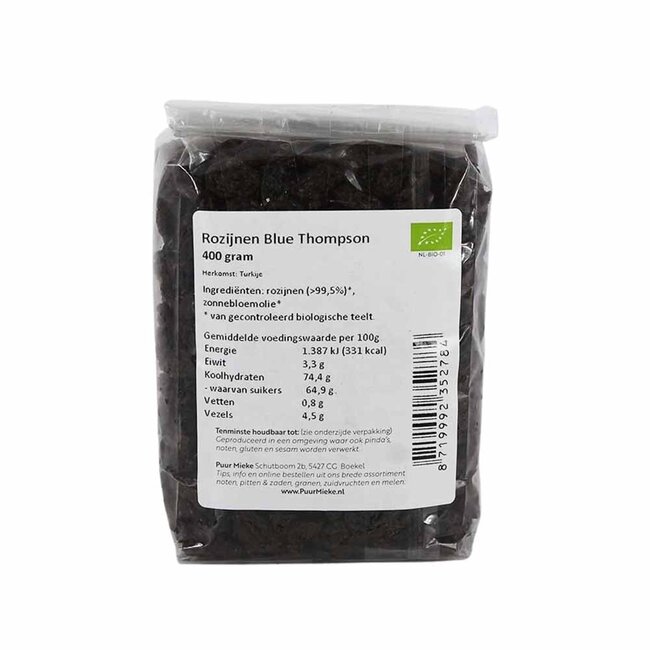 Blue Thompson Rozijnen - 400g - BIO