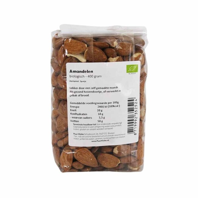 Bruine amandelen - 400g - BIO