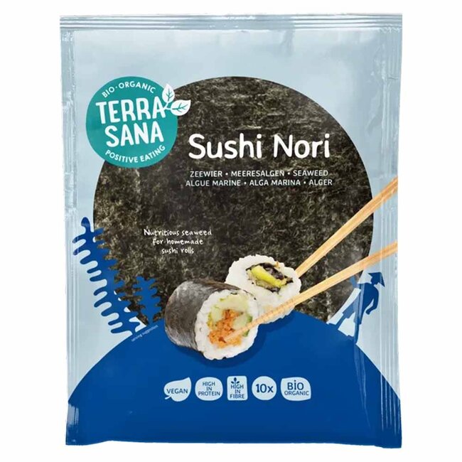 Terrasana Sushi Nori - 10 vellen - BIO