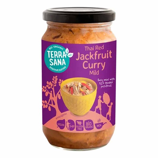 Terrasana Thaise Rode Curry met Jackfruit - 350g - BIO