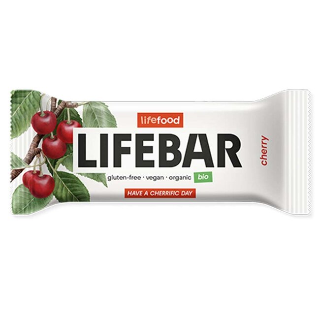 Lifebar Energiereep Kers RAW - 40g - BIO