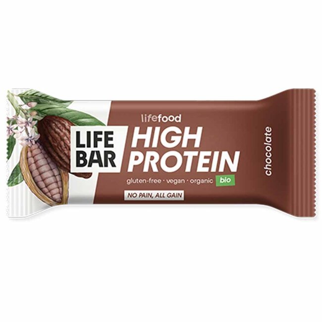 Lifebar Proteïnereep Chocolade - 40g - BIO