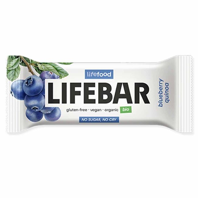 Lifebar Energiereep Bosbes Quinoa RAW - 40g - BIO