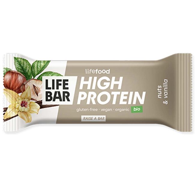 Lifebar Proteïnereep Noten Vanille - 40g - BIO