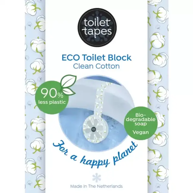 Toilet Tapes Toiletblok - Clean Cotton - 1 blok