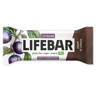 Lifefood InChoco Energiereep Pruim RAW - 40g - BIO THT 29-11-2025 Lifefood InChoco Energiereep Pruim RAW - 40g - BIO THT 29-11-2025