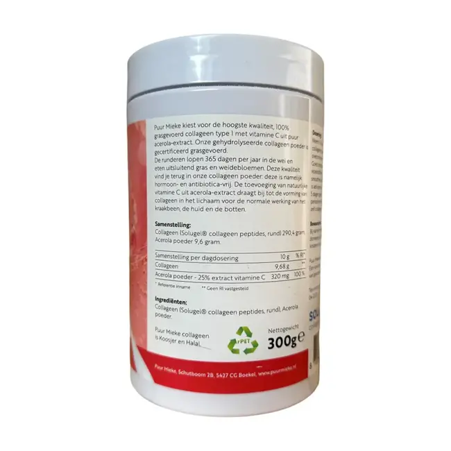 Collageen poeder met vitamine C gehydrolyseerd - 300g