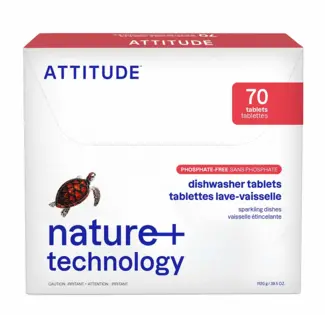 ATTITUDE Nature+ Dishwasher Tablets 70 Wash