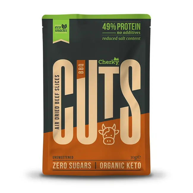 Cherky Biltong Cuts - BBQ - 30g - BIO