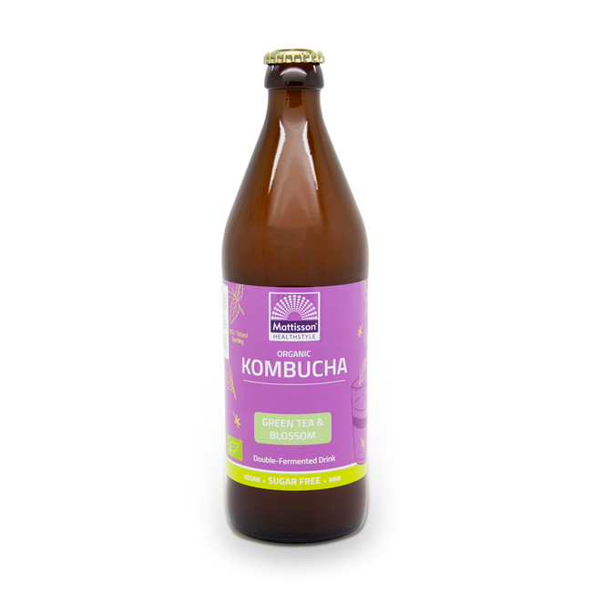Kombucha Groene Thee & Bloesem - 500ml - BIO