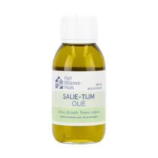 Het Blauwe Huis Salie-Tijm Olie - 100ml - BIO