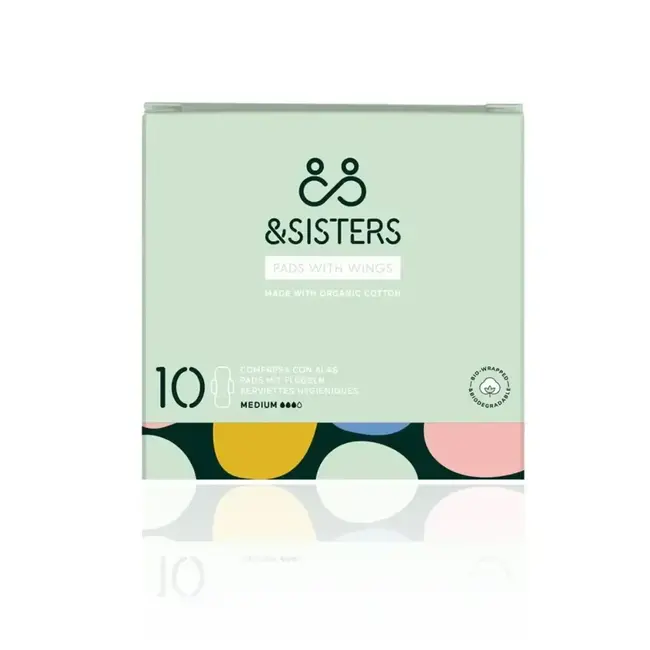 Maandverband met Vleugels - Medium - 10 stuks
