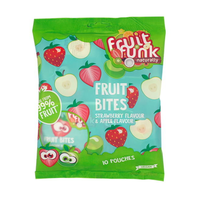 Uitdeelzak Mix Aardbei en Appel - (10st) 100g