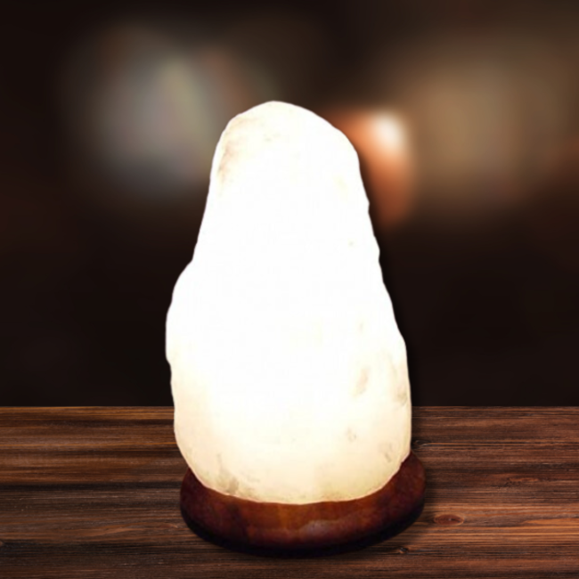 Himalaya zoutlamp wit  Natuurvorm